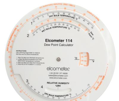 Калькулятор точки росы Elcometer 114