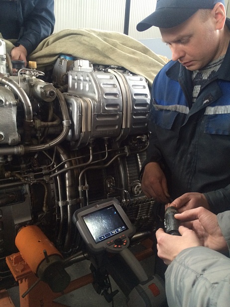 Запуск и обучение персонала работе с видеоэндоскопом Mentor Visual IQ на ОАО "558 авиационный ремонтный завод"